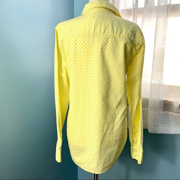 J. Crew Yellow Polka Dot Button Down Shirt - Picture 5 of 8
